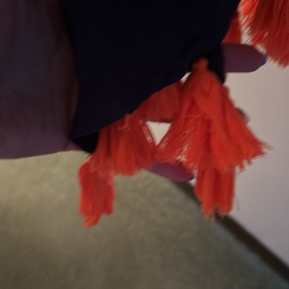 Boho bathing suit cover-up with pom-poms - Picture 2 of 5